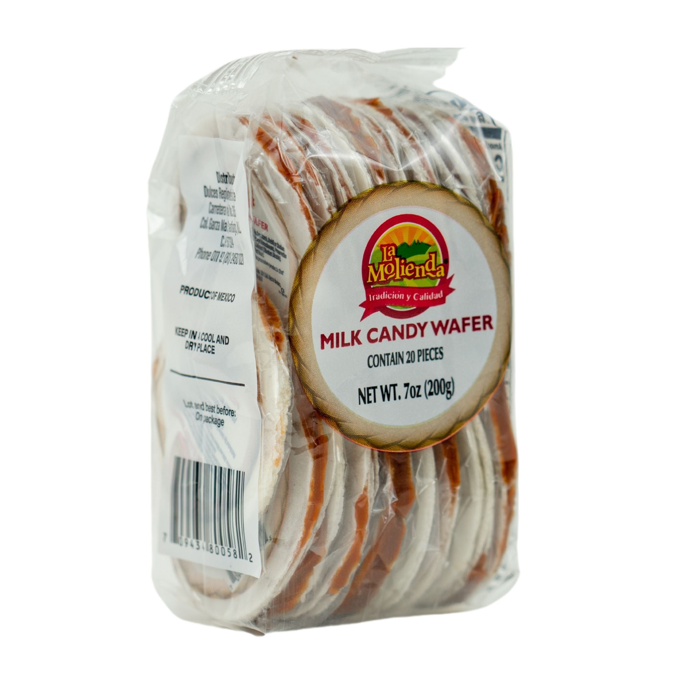 (3 pack) La Molienda Mini Milk Candy Wafers, Mexican Traditional Candy, 7 oz