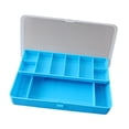 thumbnail image 4 of Caja de señoría de pesca Baja de señora Multifuncional con divisores Cebos de almacenamiento de organizador de equipos de pescadores para regalos al Azul, 4 of 8