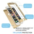 thumbnail image 4 of Apple iPhone 6 Plus / iPhone 6S Plus Cell Phone Cases, Full Body Coverage Protection Hard Slim With Tempered Glass Screen Protector Skin Case Cover For iPhone 6 Plus / 6S Plus, 4 of 4