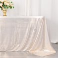 thumbnail image 3 of BalsaCircle 90x132 in Beige Sequin Dots Polyester Rectangle Tablecloth Party Events Reception Decorations Supplies, 3 of 8