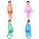 thumbnail image 4 of Ounissouiy Chubasquero largo impermeable a la moda para niños, chubasquero con capucha para hombres y mujeres, para exteriores, senderismo, viajes, pesca, Paraguas de lluvia rosado 0.03 mm Ounissouiy HA5263-01B, 4 of 6