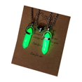 thumbnail image 1 of 2pcs Luminous Hexagonal Pendants Magnet Necklace Matching Heart Charm Jewelry--Green-Product code 42788 Green, 1 of 3