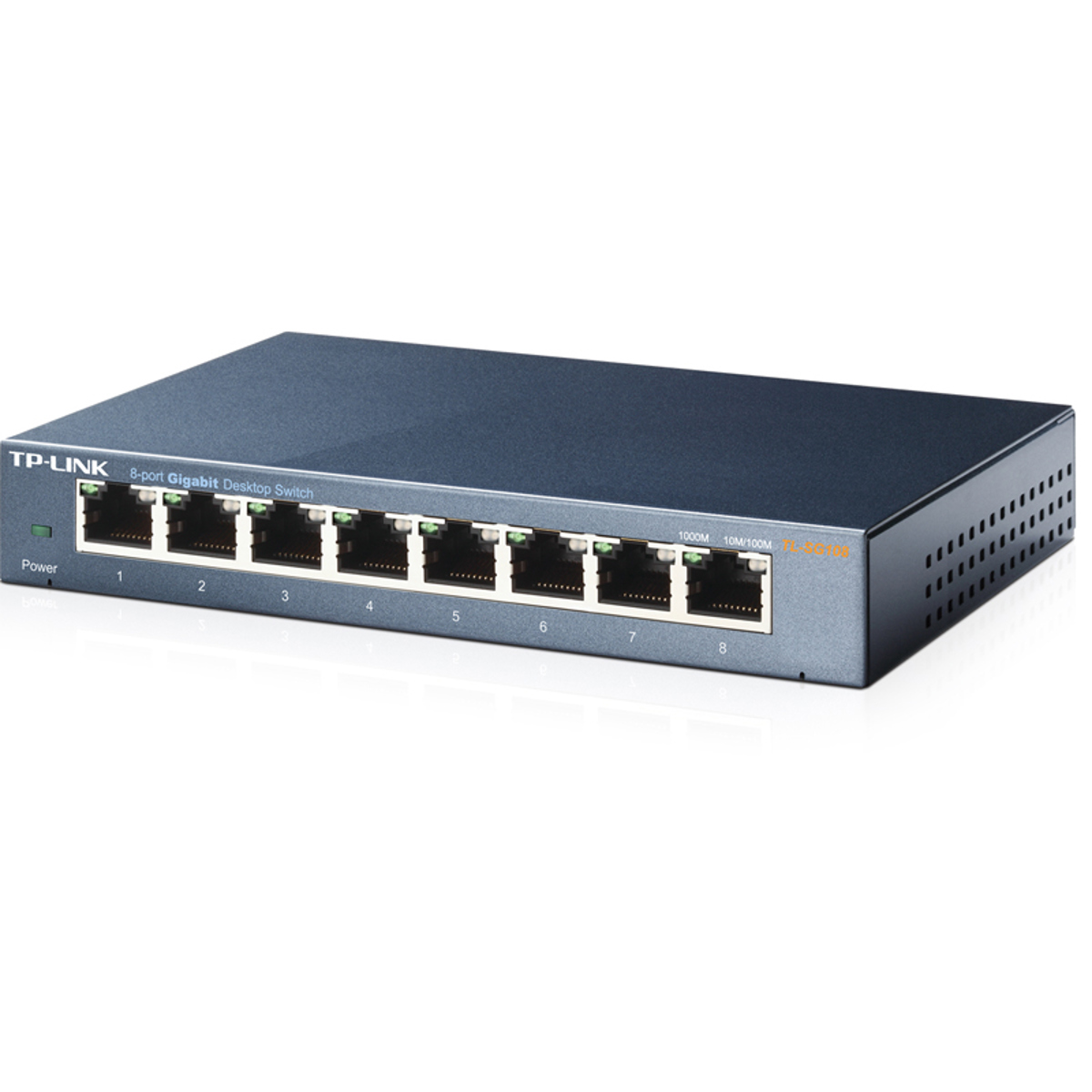 8PORT GIGABIT DESKTOP SWITCH STEEL DESIGN DESKTOP/WALL-MOUNTING