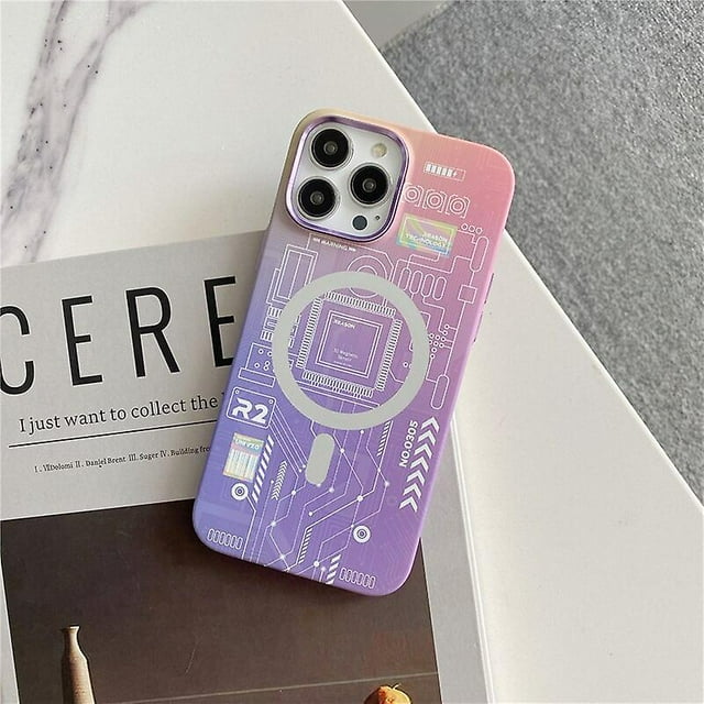 3d Luminous Magnetic Magsafe Silicone Phone Case Compatible With Iphone 14 Pro Max/14 Pro Glow In The Dark
