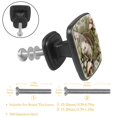 thumbnail image 3 of 4 Pcs Cabinet Handle Drawer Pulls Hedgehog Knobs with Screws Square Furniture Office Cabinet Knob Decoration, 3 of 7