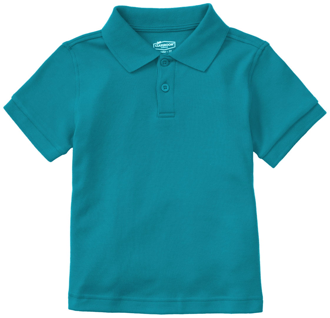 Classroom School Uniforms Kids Big Boys Uniform Short Sleeve Interlock Polo
