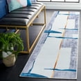 thumbnail image 2 of SAFAVIEH Tacoma Gemma Abstract Machine Washable Runner Rug, Grey/Light Grey, 2'6" x 6', 2 of 8