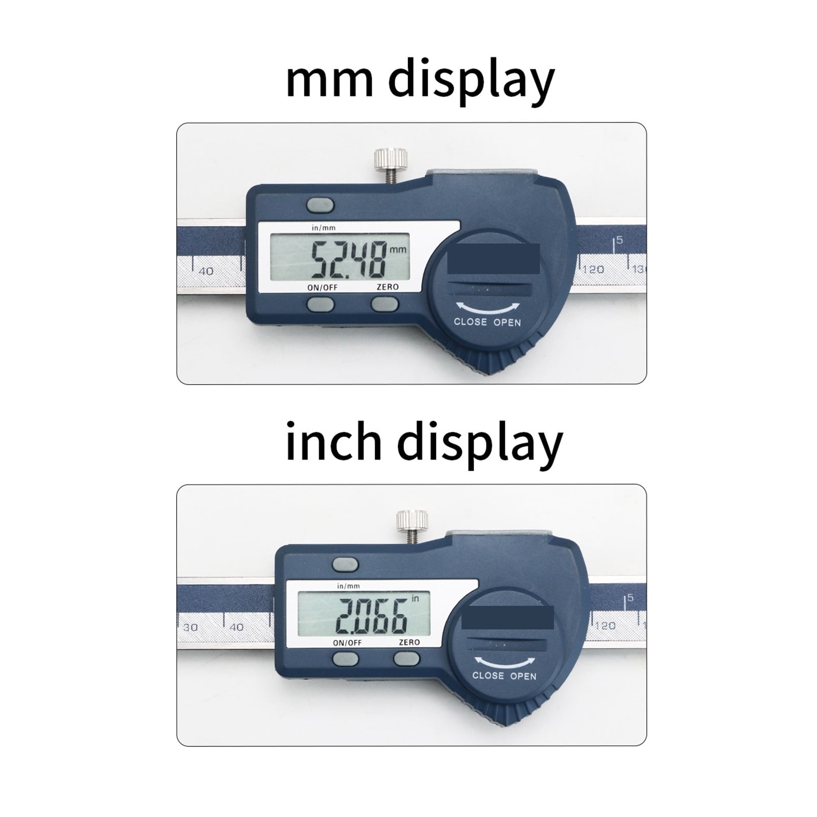 300 mm Digital Scale Horizontal Linear LCD Display Inch Metric Caliper Scale