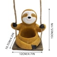 thumbnail image 3 of Sloth Swing Flower Pot Arrangement Hanging Swing Flower Pot Sloth Statue Flower Pot Swing Balcony Garden Corridor Courtyard Decoration, 3 of 6