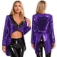 thumbnail image 3 of Vestido de mago de Halloween para mujer, chaqueta FRAC de circo Ringmaster, lentejuelas brillantes, esmoquin de un botón, prendas de vestir exteriores, disfraces, 3 of 5