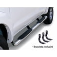 thumbnail image 1 of Go Rhino Nerf Bar 684439987PS OEM Xtreme; With Step Pads; 4 Inch Oval Straight; Polished; Stainless Steel; With Welded End Caps; Rocker Panel Mount, 1 of 4