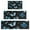 Black Blue Butterfly, variant on Black Butterfly Orange Line Pattern Kitchen Rugs Sets Of 3,Kitchen Runner Rugs Non Skid Washable,Decorative Kitchen Floor Mats for Kitchen,Sink,Laundry,17"x30"  17"x47"   17"x59"