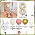 thumbnail image 1 of Rabbit Balloon Set Milk White Number 0-9 Balloon for Birthday Party Shower Anniversary Decoration Balloon Jungle Rabbit Balloon, 1 of 5