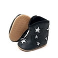 thumbnail image 6 of MEZZALL Leather Western Boots Cowboy Bootie Soft Sole Nonslip Crib Shoes For Baby Toddler Girls Boys Fashionable Footwear, 6 of 8