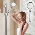 thumbnail image 2 of Dual Filter Shower Head with Vitamin C Cartridge High Pressure Handheld Shower Head Remove Chlorine Fluoride Heavy Metals Soften Hard Water for Dry Skin and Hair Care Bathroom Accessories, 2 of 4