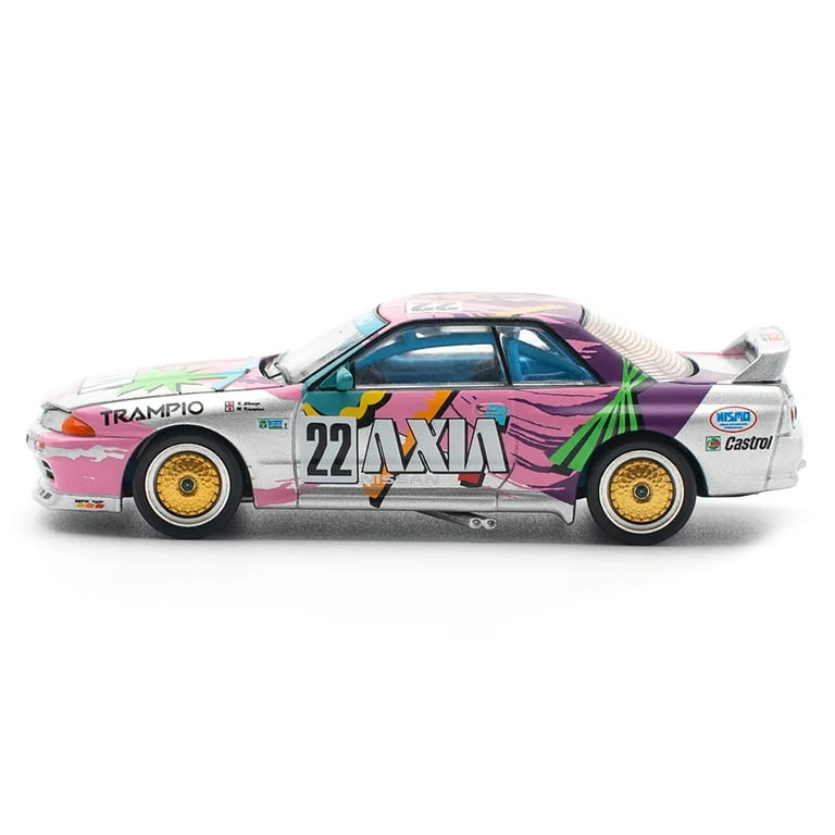 ポップレース 1/64 GT-R R32 2台セット Pop Race 2-Piece Set Nissan GT-R R32 & R33 Vancouver Edition 1/64