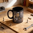 thumbnail image 6 of Yammee Creative Mechanic Theme Ceramic Coffee Mug for Car Enthusiasts Dishwasher Safe, 6 of 11