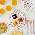 thumbnail image 6 of Disposable Paper Set-White Rose Gold Polka Dot Paper Cups & Plates (Shiny Gold Foil),For Weddings/Parties/Birthdays Safeglitz, 6 of 8