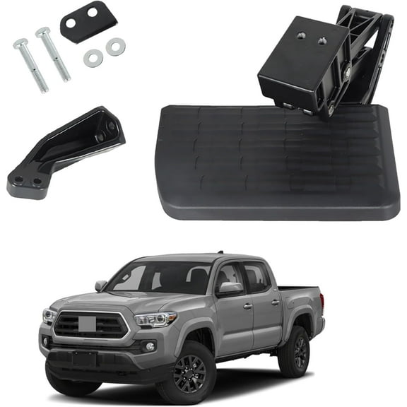 munirater Rear Bed Step Retractable Bumper Tailgate Step Replacement for 2012-2023 Tacoma Folding Truck PT392-35100
