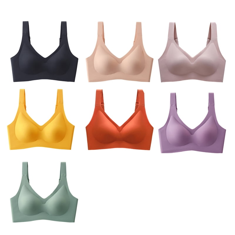 Seamless Leisure Bras Full Coverage Bra For Any Shirt Tshirt Skin Color XL