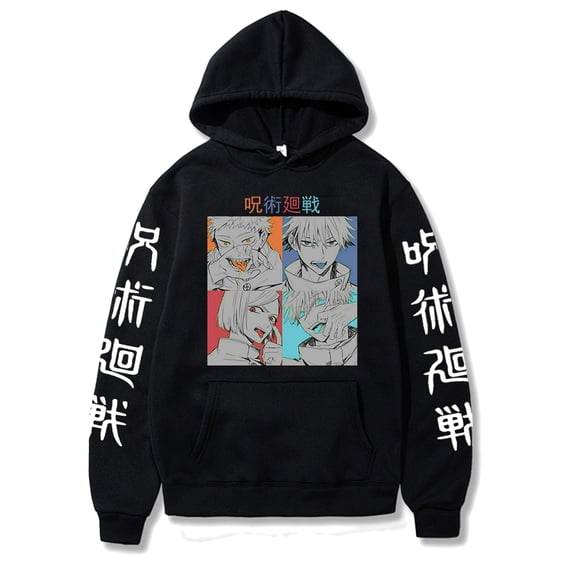 YOUSHENGER Anime Hoodie Satoru Pullover Hoodies Gojo Sweatshirts Men Women Spring Fall Long Sleeve Outtwear