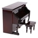 thumbnail image 4 of Kit de piano vertical de madera a escala 1/12 para casa de muñecas. Miniaturas para artistas. café, 4 of 8