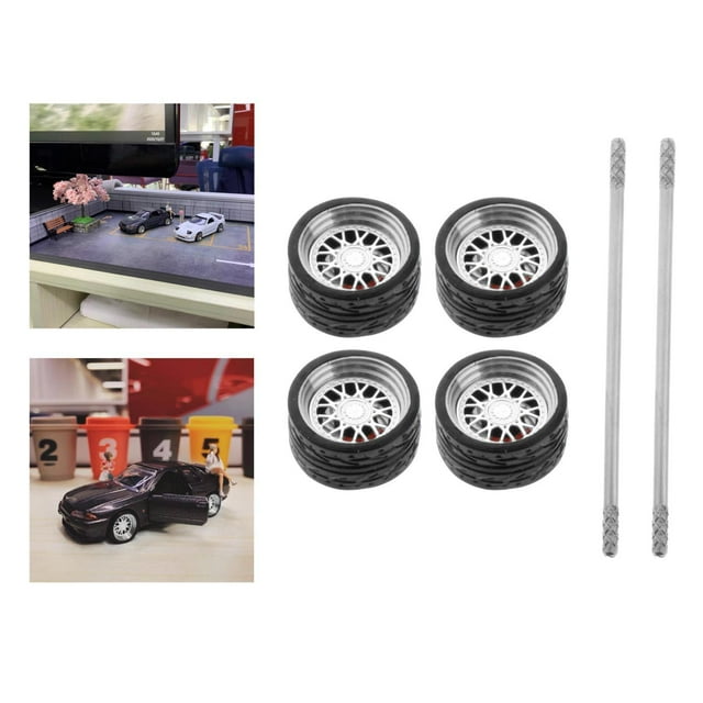 Set de 4 Unids 1:64 Diecast Racing CUTICAT Modelo de Automóvil Aleación de Automóviles