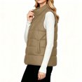 thumbnail image 6 of IUYRTFE Women's Quilted Zip-Up Vest Stand Collar Sleeveless Lightweight Puffer Gilet, 6 of 9