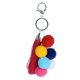 thumbnail image 2 of Boho Colorful Fuzzy Ball Borla Colgante Llavero Llavero Llavero Hugo Llavero, 2 of 10