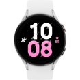 thumbnail image 2 of SAMSUNG Galaxy Watch 5 40mm Bluetooth Smartwatch con Cuerpo, Salud, Fitness y sueño, Vidrio de Zafiro, Seguimiento GPS Mejorado, Bisel Plateado con Banda Blanca (Reacondicionado), 2 of 5