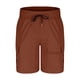thumbnail image 5 of pstuiky Pantalones cortos de gimnasio para hombre, Pantalones cargo casuales de moda para hombre, hasta la rodilla, lisos, con bolsillos, rectos, botones y cremallera., 5 of 6