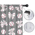 thumbnail image 4 of Blackout Kids Curtains,Footballs with Bows Pattern Childrens Insulated Curtains Set Of 2,Bedroom Essentials,Toddler Room Decor 42"x84", 4 of 5