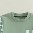 thumbnail image 5 of NOLDARES Toddler Baby Boy Summer Outfits Short Sleeve Embroidered T Shirt Tees + Striped/Plaid Shorts Infant Clothes Set Blazer,18-24 M, 5 of 6