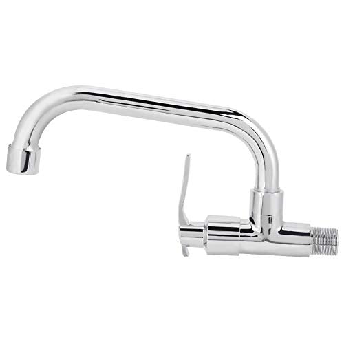 Grifo De Cocina Grifo De Agua Fría Simple Montado En La Pared Grifo De Fregadero De Cocina De Una Manija G1/2 Pulgadas Accesorios Para Uso Doméstico (Tipo A 25 Cm)