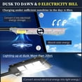 thumbnail image 6 of Bjsuc Solar Street Lights Outdoor, 600000LM Commercial Parking Lot Light Dusk to Dawn, 6 of 7