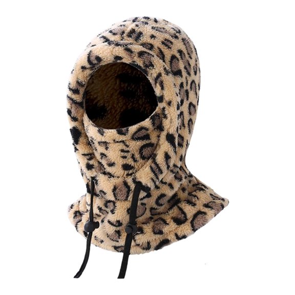 Weflink Plush Fleece Hooded Cover Winter Warm Headgear Cycling Unisex Adjustable Visors