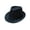 Black, variant on Sunisery New Classic Straw Fedora Hat Mens Women Wide Brim Panama Hat Summer Dress Hat