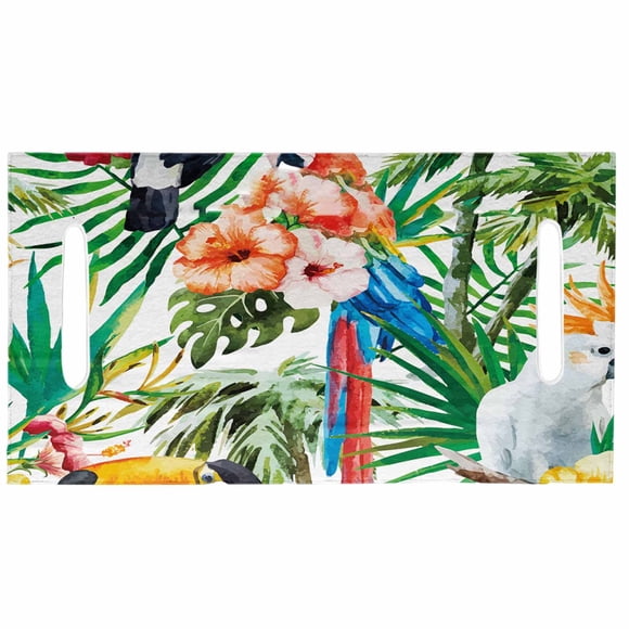 Thinsony Sunset Tree Cart Golf Plant Pattern Anti Cart Blanket Microfiber Fabric Breathable Suitable for Cart Carts 80130cm Flowers and leaves