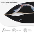 thumbnail image 5 of Fotbe Tricolor Koi Fish Trio Pattern Velvet Decorative Throw Pillow Covers with Elegant Piping, Soft Plush Cushion Cover for Sofa, Bed, Car, Office-20"x20", 5 of 8