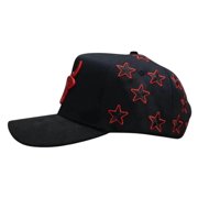 Lost Calf Unisex All Star A-Frame Red & Black Snapback Patch Cap Hat