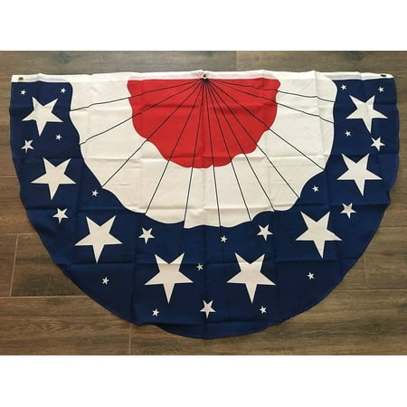 Blue Star Flag - BUNTING STARS AND STRIPES FLAG RED WHITE BLUE INDOOR OUTDOOR BANNER 3X5 USA