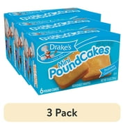 (3 pack) Cakes, Drake's Family Pack Mini Pound Cakes