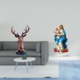 thumbnail image 2 of Figura de cabeza de ciervo,Adorno de cabeza de ciervo,estatua de animal decorativa,Letrero de mesa,Decoración de escritorio acrílica,rincón navideño,decoración del hogar,Decoración de, 2 of 8