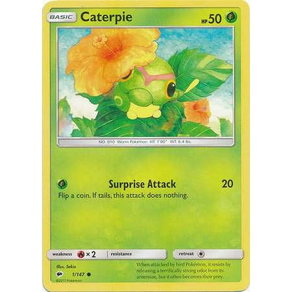Pokemon Burning Shadows Caterpie #1