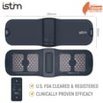 thumbnail image 2 of Estimulador muscular inalámbrico iStim X1 con unidad TENS de calor para aliviar el dolor de espalda. Masajeador recargable con control remoto, intensidad de 15 y almohadillas de gel japonesas., 2 of 5