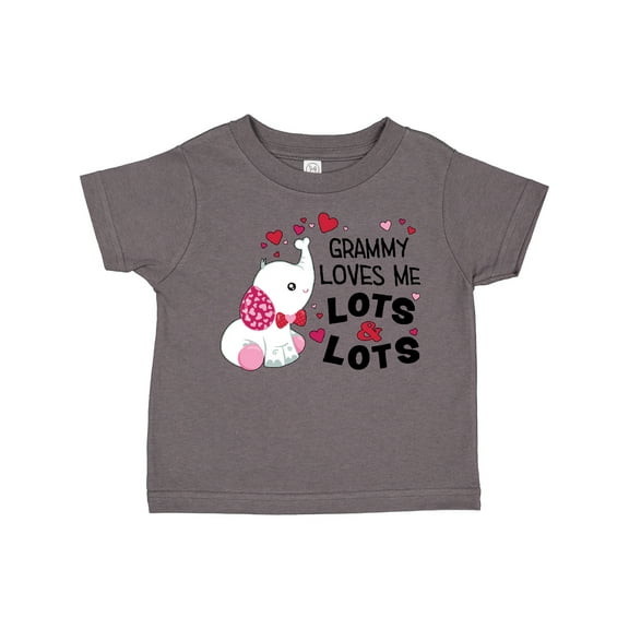 Inktastic Grammy Loves Me Lots and Lots- cute elephant Boys or Girls Toddler T-Shirt