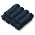 thumbnail image 3 of Kohree 4 Pack Boat Dock Lines - 15 'x 3/8" Double Braided Nylon Boat Dock Lines with 12" Eyelet,Navy Blue, 3 of 10