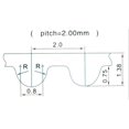 thumbnail image 4 of 1pcs 5m Accesorios de impresora 3d 2gt Correa dentada Correa 6mm Caucho, negro Afortunado Sencillez, 4 of 4