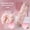 Peach Pink, variant on Adjustable 3-In-1 Back Bath Loofah, Stretchable Convertible Multi-Use Bath Ball, Extra Long Back Scrub Strap, Cloud-Soft Shower Sponge, Retractable All-In-One Body Scrubber