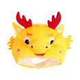 thumbnail image 2 of Milageto Plush Dragon Hat Boys Girls Cartoon Animal Hat for Halloween Holiday Festive Yellow, 2 of 7